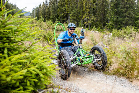 I Gullia i Trysil kan Sigurd Groven få levet ut stisykkeldrømmene. Foto: Anders Fausko