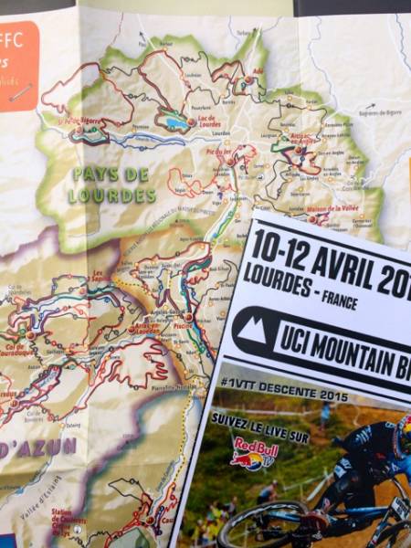 PÅ PLASS: Kaja tok turen til Lourdes for å bivåne verdenscupåpningen i utfor.