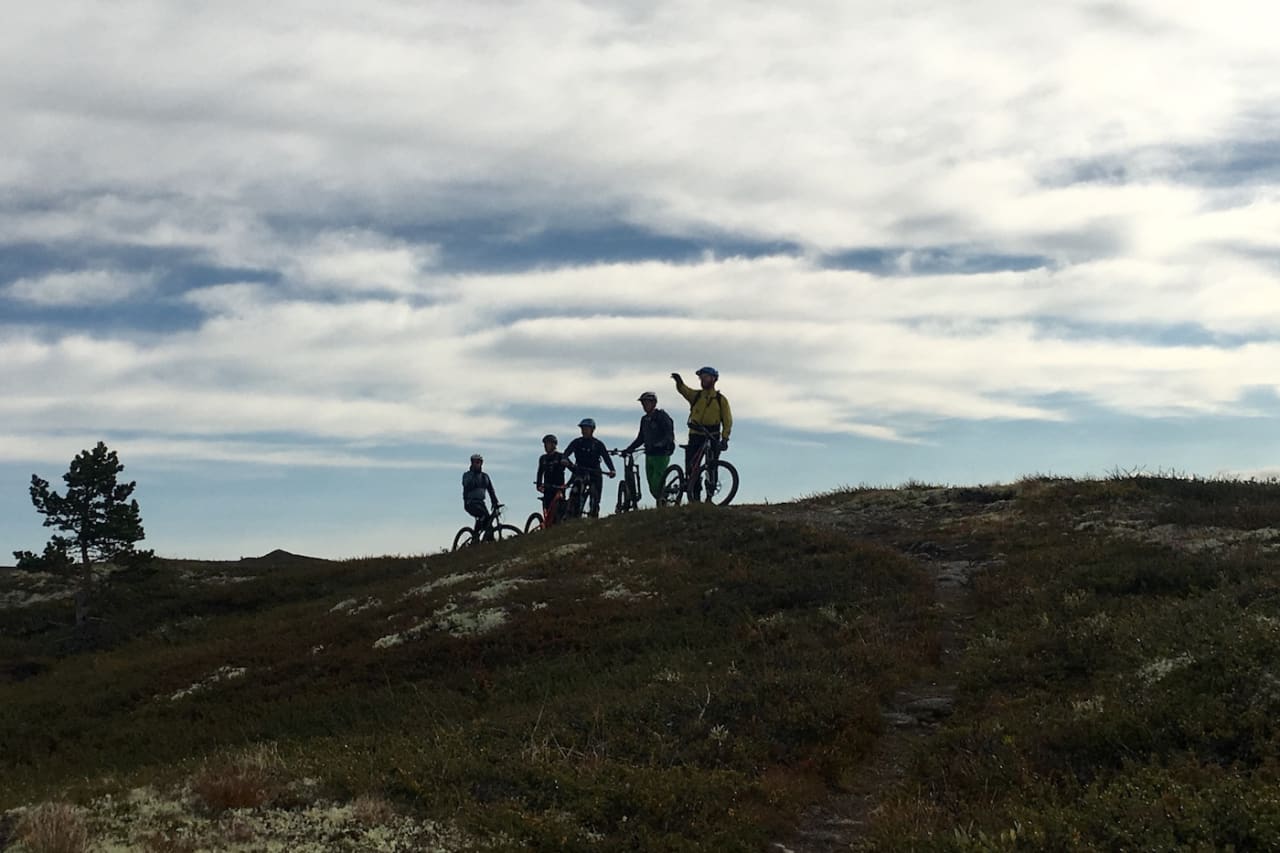 I løpet av helga var turfølget flere ganger på snaufjellet. Foto: Privat