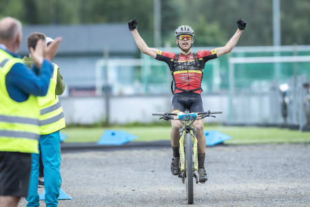 Juionern Ole Sigurd Rekdahl syklet inn til sjetteplass totalt i Birkebeinerrittet. Foto: Pål Westgaard