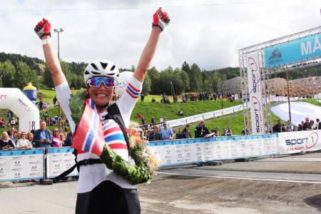 Borghild Løvset vant Birken for tredje gang. Foto: Ingeborg Scheve