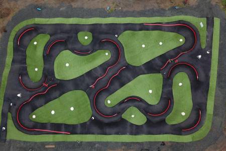 VERDENSKLASSE: Pumptracken I Harstad er godkjent for verdensmesterskap. Foto: Harstad CK