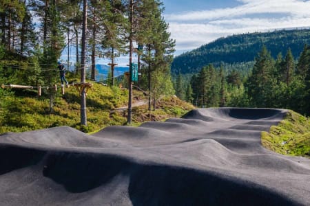 SMUD: Pumptracken i Hydlaparken ble ferdigstilt i 2019. Foto: Ole Eltvik