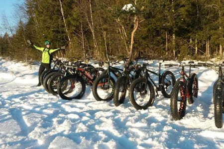 Åpne armer: fatbikegjengen på Lillehammer inviterer til samling med sykling på fete stier.