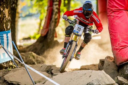 NORSK HÅP: Terje Nylende gikk på tryne under prøvekjøringen, men er optimist foran finalen.