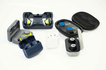 TRÅDLØSE PLUGGER: Seks par øreplugger til aktiv bruk er testet med tanke på friluftsliv, trening og sykling. 