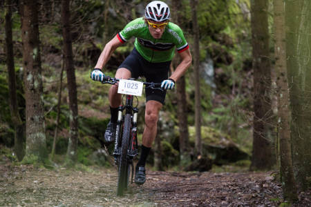 KONKURRANSEKLAR: Utstyrsredaktør Øyvind Aas har lang erfaring med rittsykling og er programleder i Terrengsykkels serie Rittklar. Foto: Christian Nerdrum