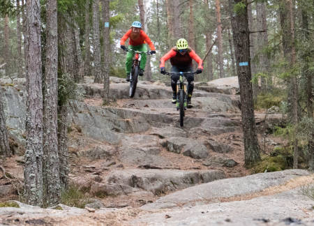 FART ELLER MORO? Det er mye å lære når Brage Vestavik og Aslak Mørstad tar en prat om hvordan de velger den linjen de gjør. Foto: Christian Nerdrum